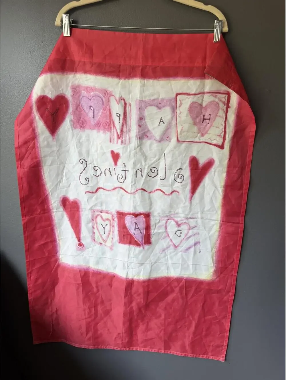 Valentine's Day Themed Decorative House Flag
